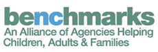 Benchmarks logo that says "An Alliance of Agencies Helping Children, Adults, & Families"