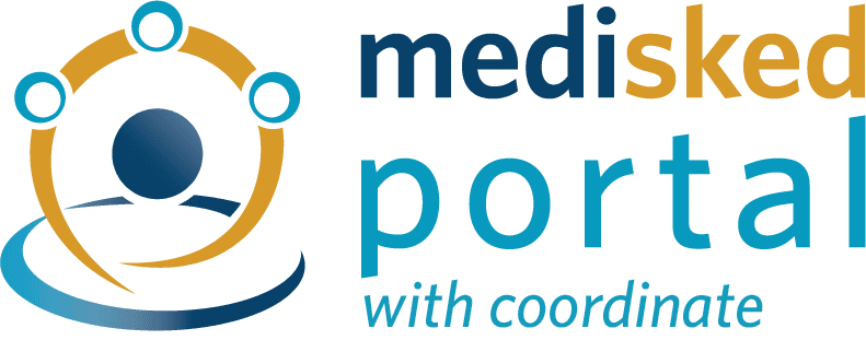 MediSked Portal with Coordinate logo