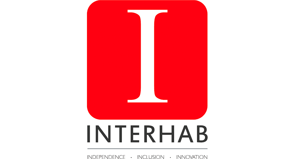 Logo for Interhab that says "Independence, Inclusion, Innovation."