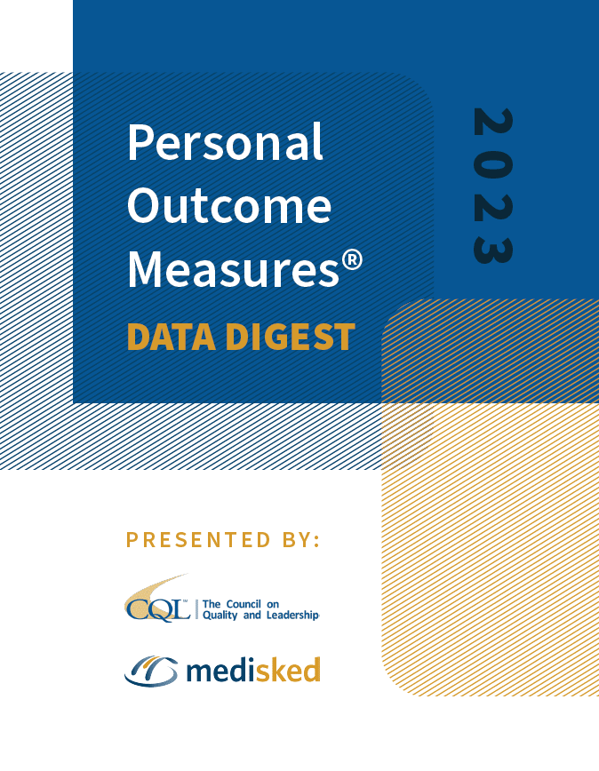 2023 Personal Outcome Measures® Data Digest cover
