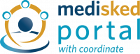 Portal with Coordinate – Color Transparent MediSked Portal with Coordinate logo