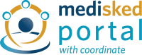 MediSked Portal with Coordinate logo