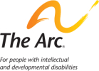 The Arc logo with this written under it: "For people with intellectual and developmental disabilities"