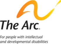 The Arc logo with this written under it: "For people with intellectual and developmental disabilities"