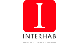 Logo for Interhab that says "Independence, Inclusion, Innovation."